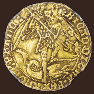 Gold "Angel" coin of Richard III 1483-1485