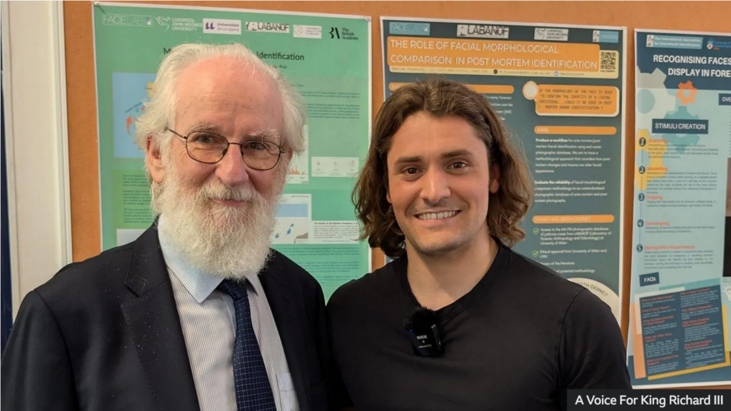 Prof. David Crystal with actor Thomas Dennis